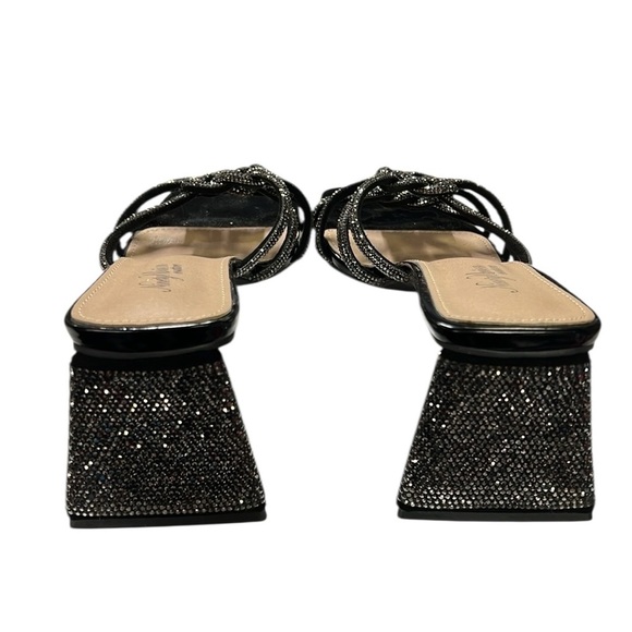 Ninety Union Couture Black Strappy Heels - Picture 2 of 5